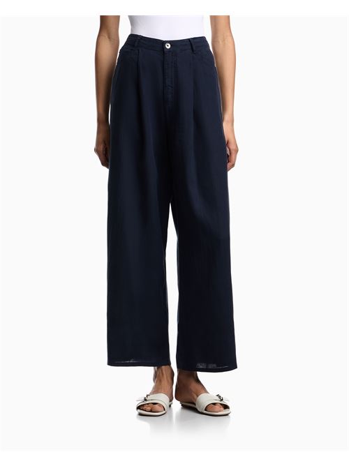 J4E relaxed fit linen trousers Emporio Armani | EW000227 AF12679.MB010